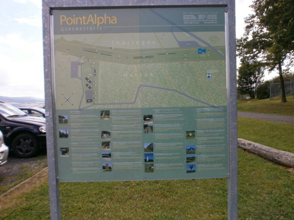 Lageplan Point Alpha in der Rhön